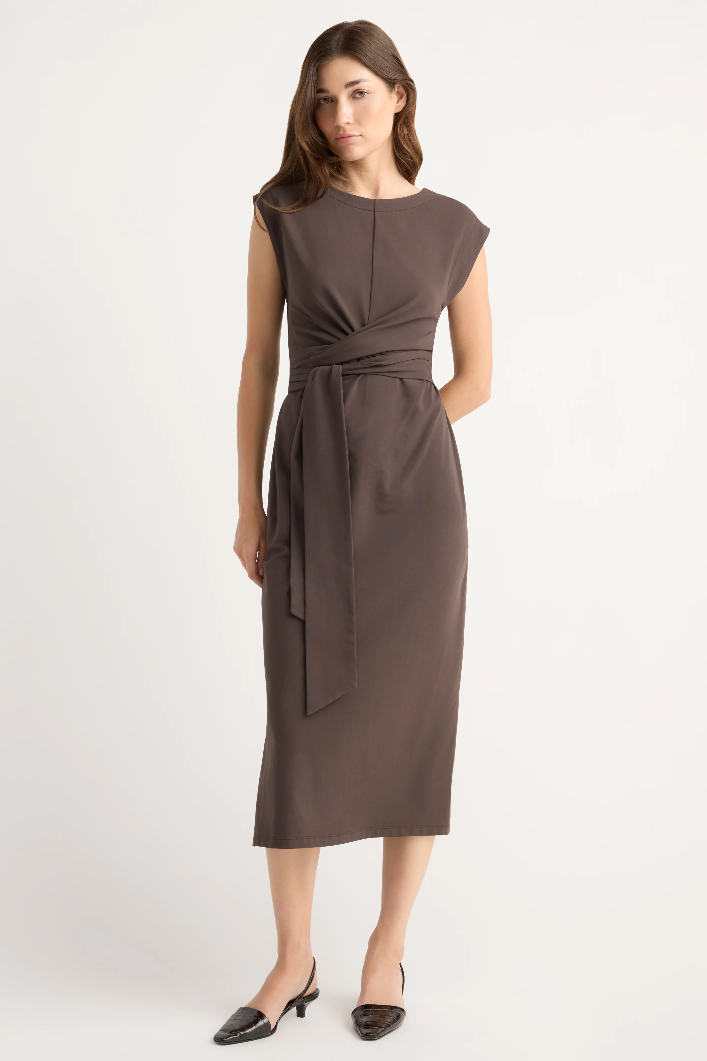 Fei Tie-Front Organic Cotton Dress