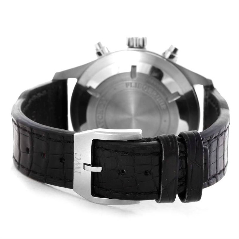 IWC Pilot Black Dial Chronograph Automatic Mens Watch IW377701