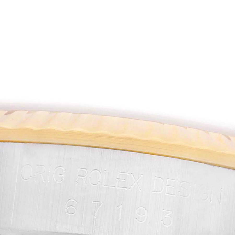 Rolex Oyster Perpetual Champagne Steel Yellow Gold Ladies Watch 67193