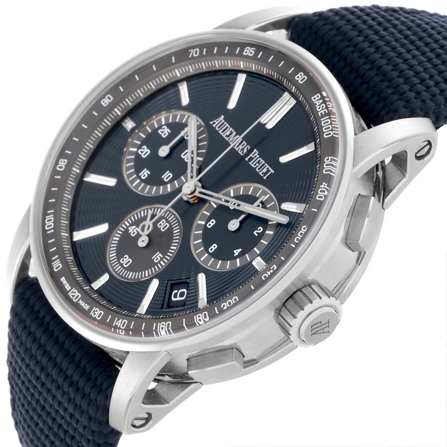 Audemars Piguet Code 11.59 Chronograph Blue Dial Steel Watch 22393ST