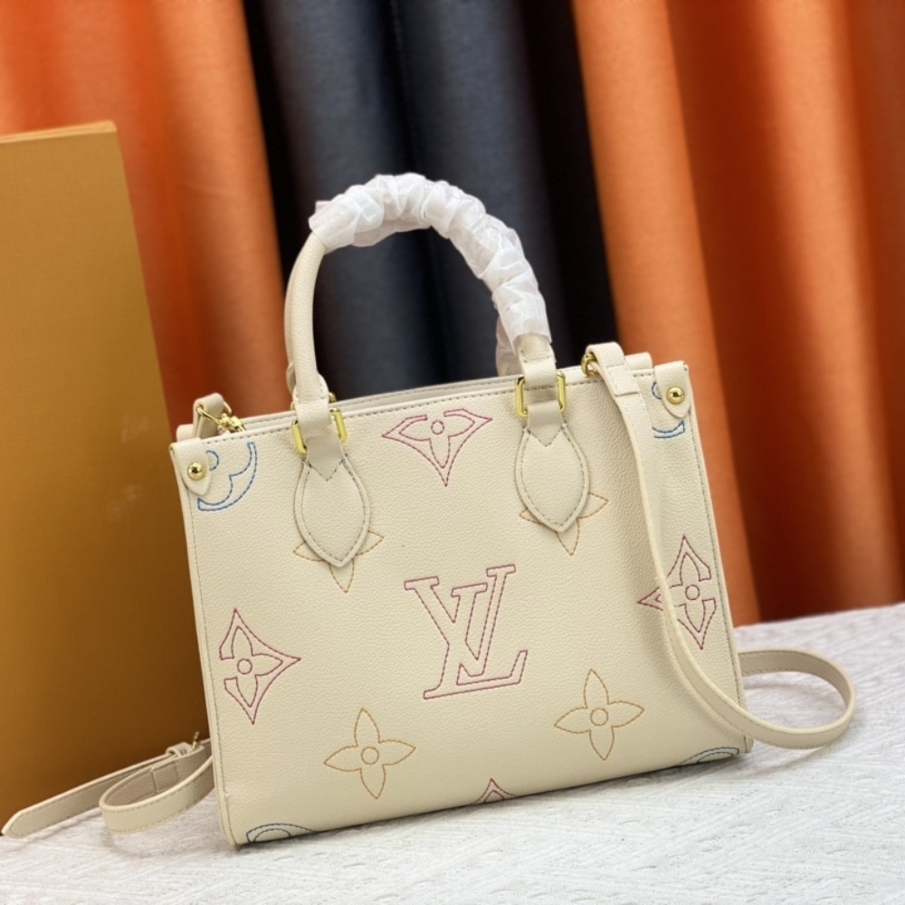 Louis Vuitton Onthego PM Monogram Pattern Beige 25Cm M46629