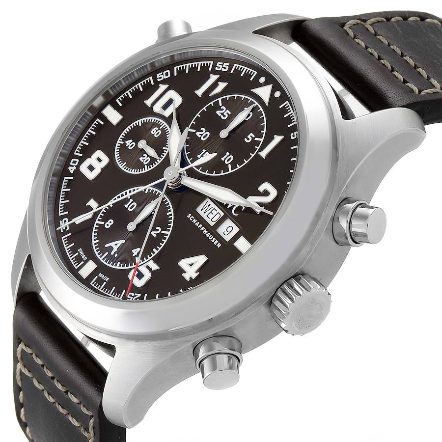 IWC Spitfire Pilot Saint Exupery Rattrapante Mens Watch IW371808