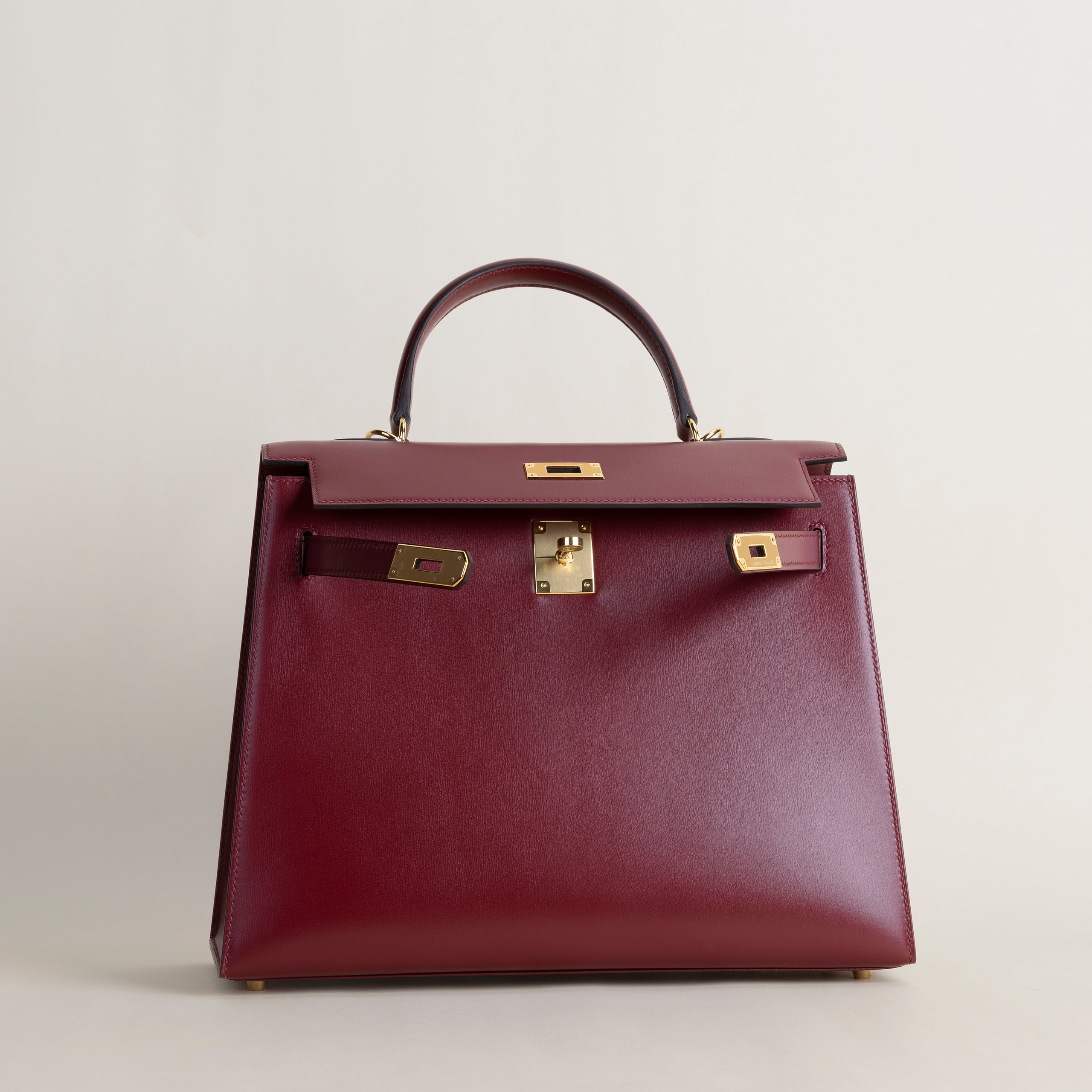 Kelly 32 box rouge H GHW