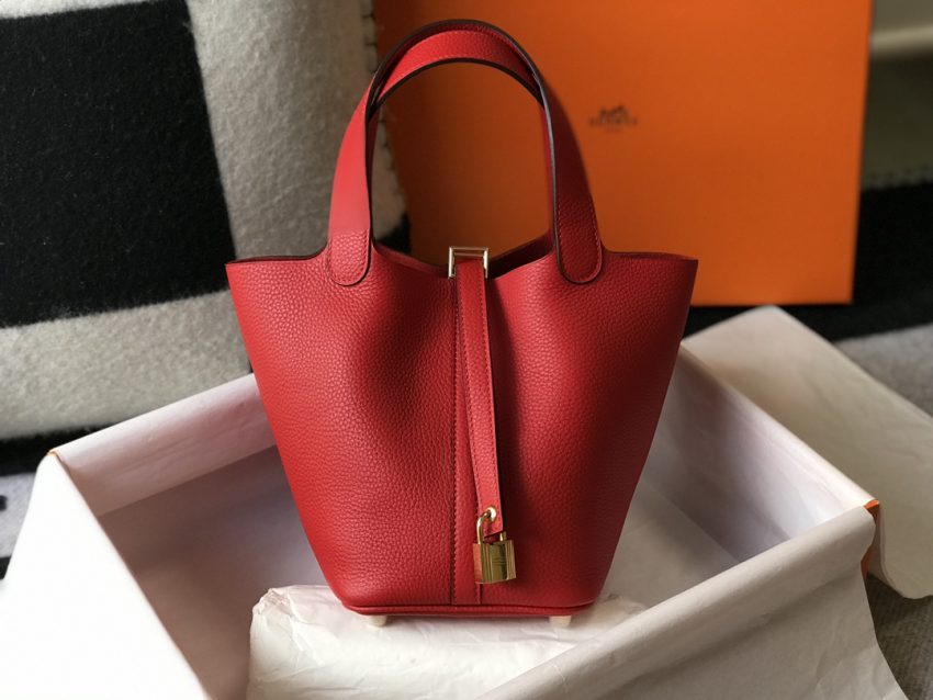 Replica Hermès Picotin Lock Red