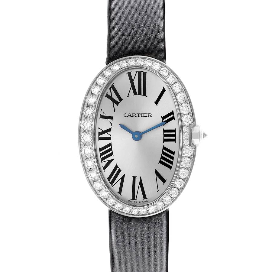 Cartier Baignoire Small White Gold Diamond Ladies Watch WB520008