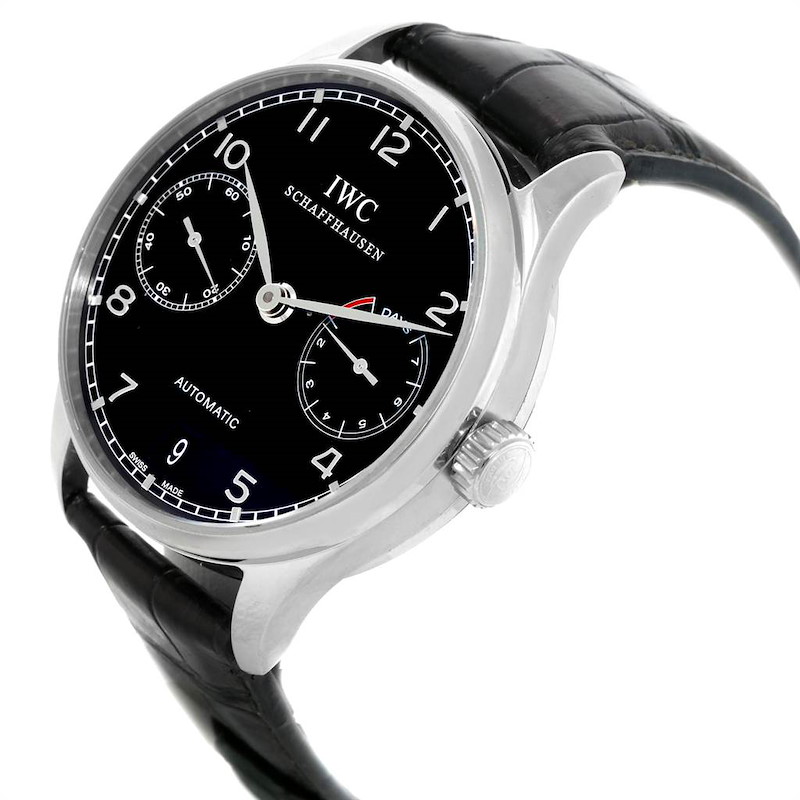IWC Portuguese Chrono 7 Day Power Reserve Mens Watch IW500109