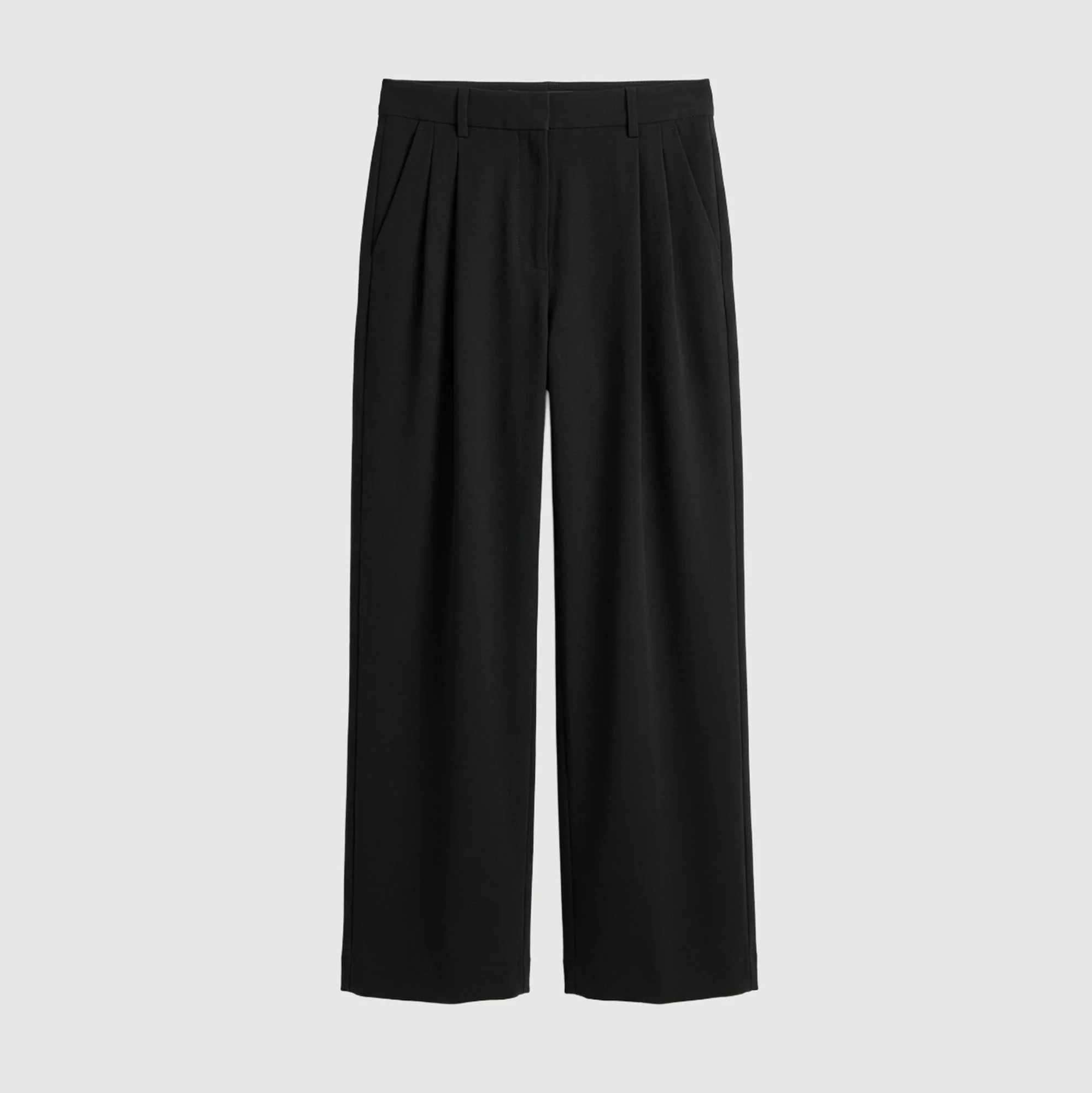 Aniya Double-Pleated Tailored Pant (Petite)