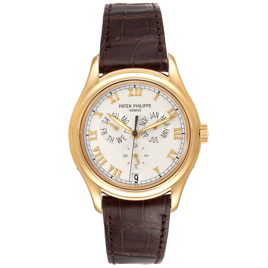Patek Philippe Complications Annual Calendar Yellow Gold Watch 5035 5035j Papers