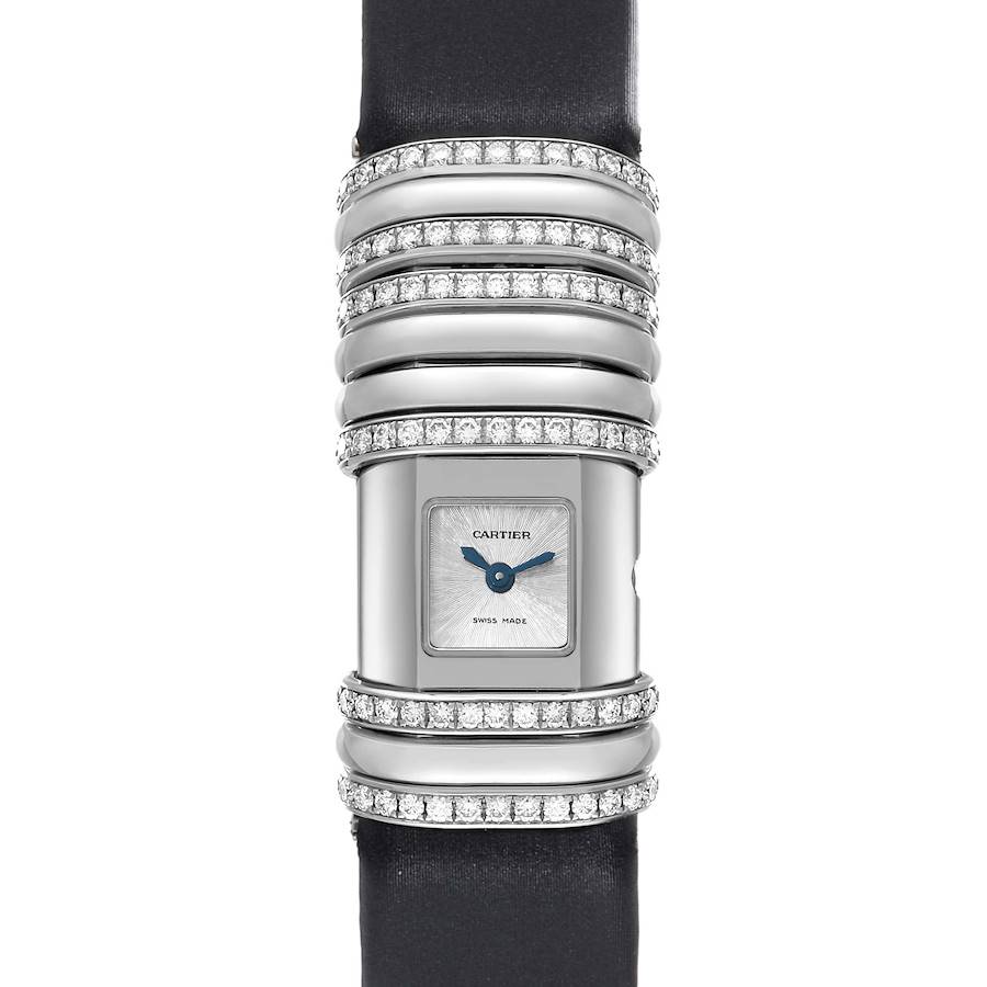 Cartier Declaration White Gold Titanium Diamond Ladies Watch WT000450