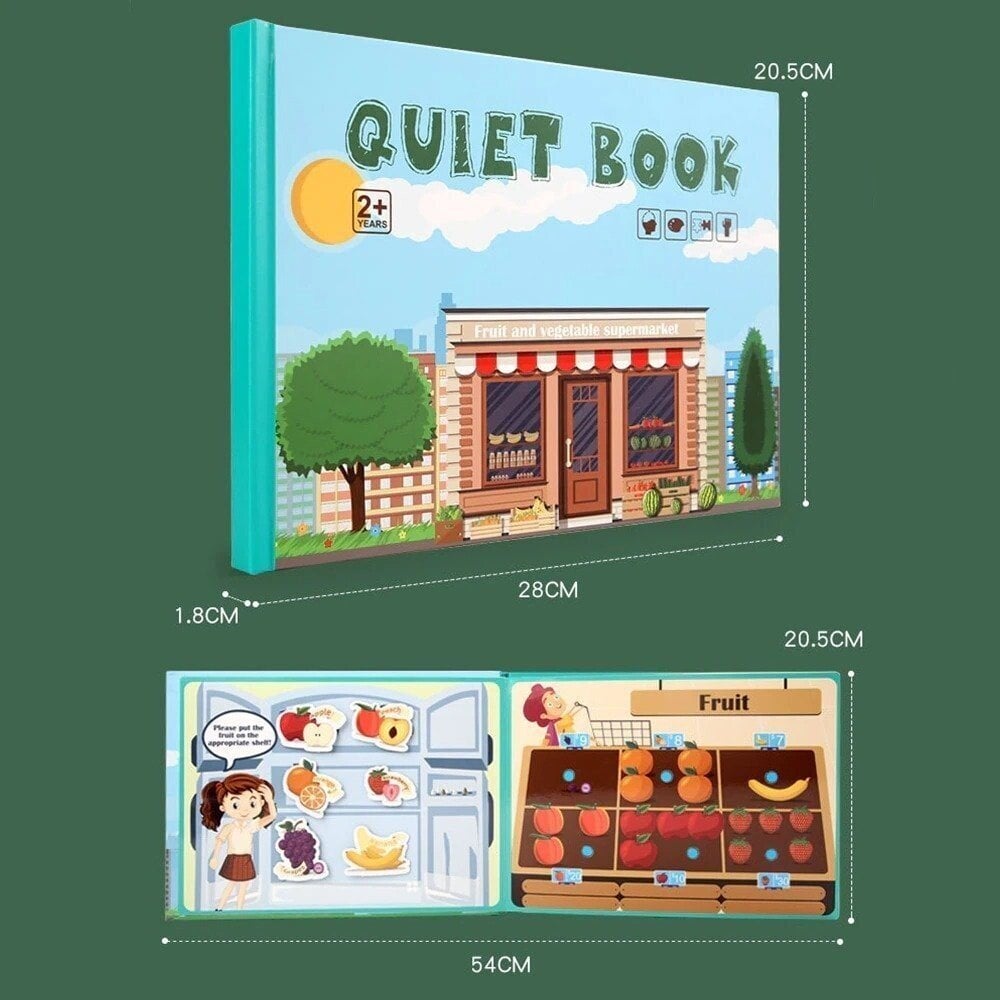 🔥Keep Your Kids Away From Electronics - Early Education Enlightenment Quiet Sticker Toy🎁-BUY 2 FREE SHIPPING