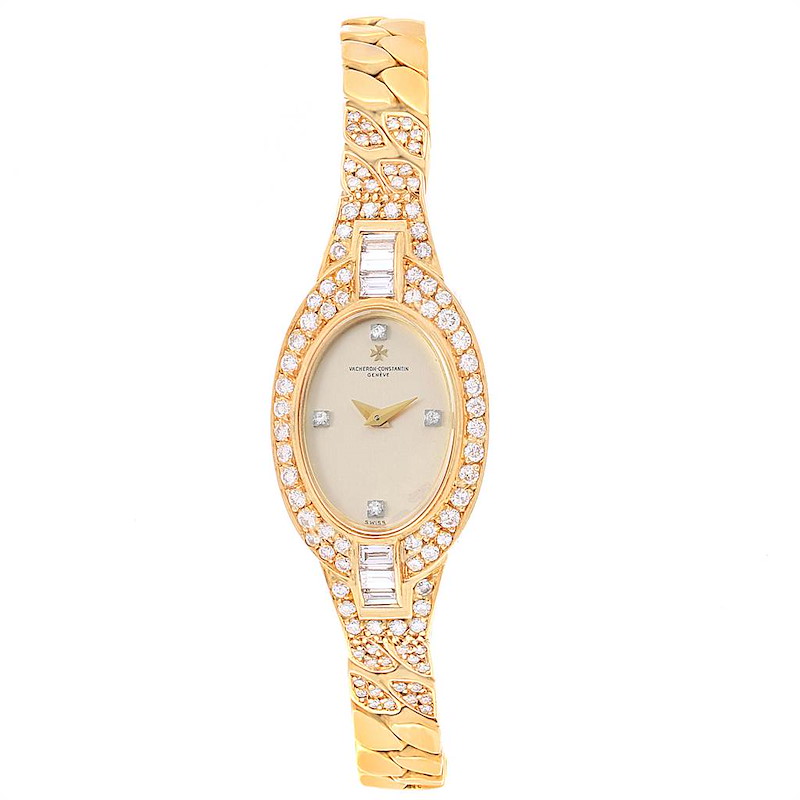 Vacheron Constantin Yellow Gold Diamond Vintage Cocktail Ladies Watch
