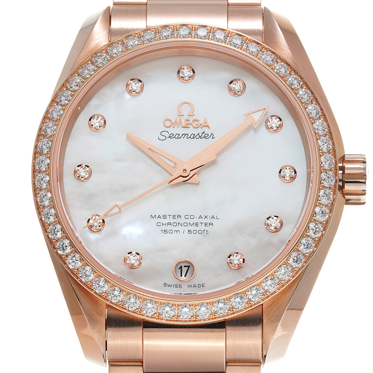 Omega Aqua Terra MOP 18K Red Gold
