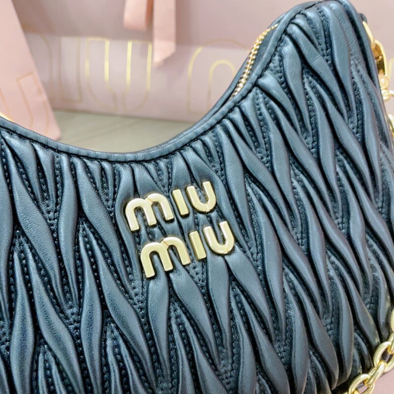 Replica Miu Miu Matelassé Black