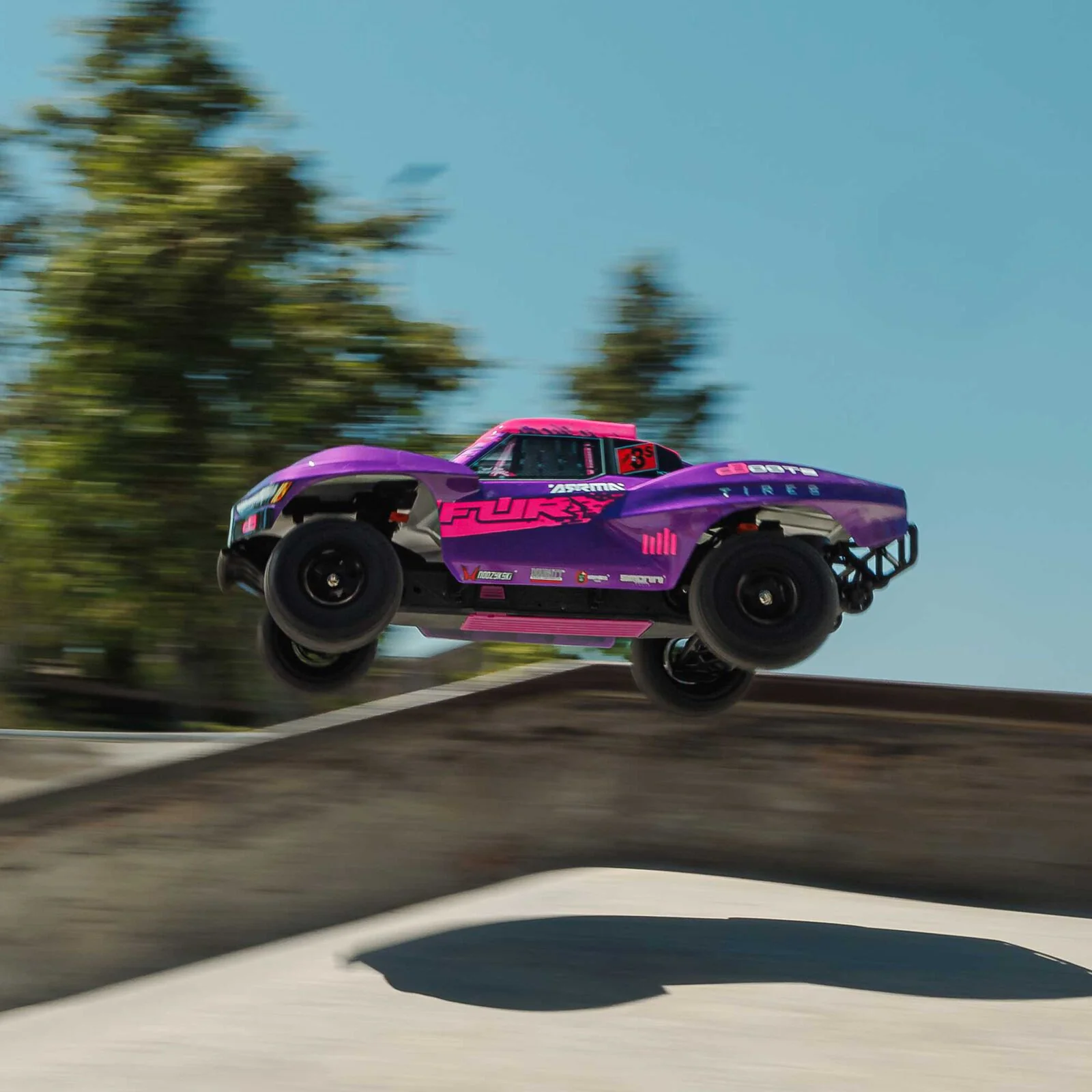 ARRMA 1/10 FURY 2wd 223S BLX Brushless Short Course Truck RTR with DSC, Purple