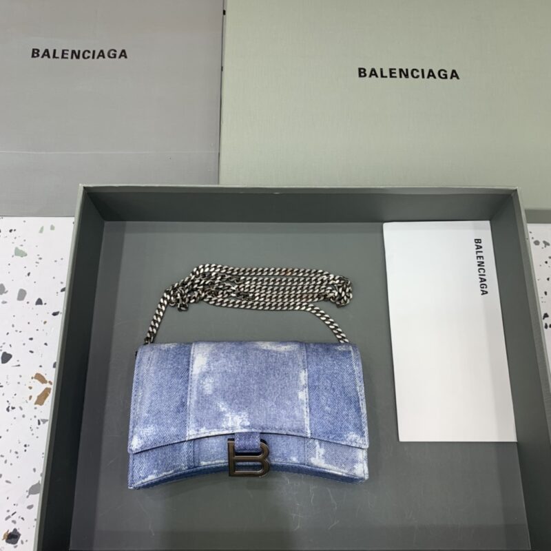 Replica Balenciaga Hourglass On Chain Denim