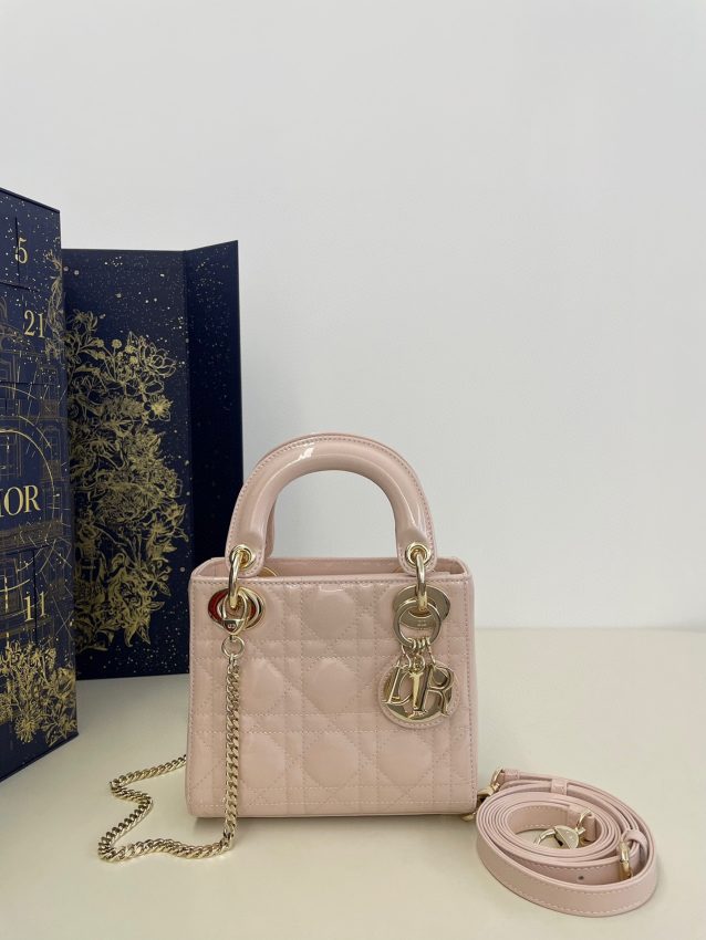 Replica Lady Dior Mini Pink Patent