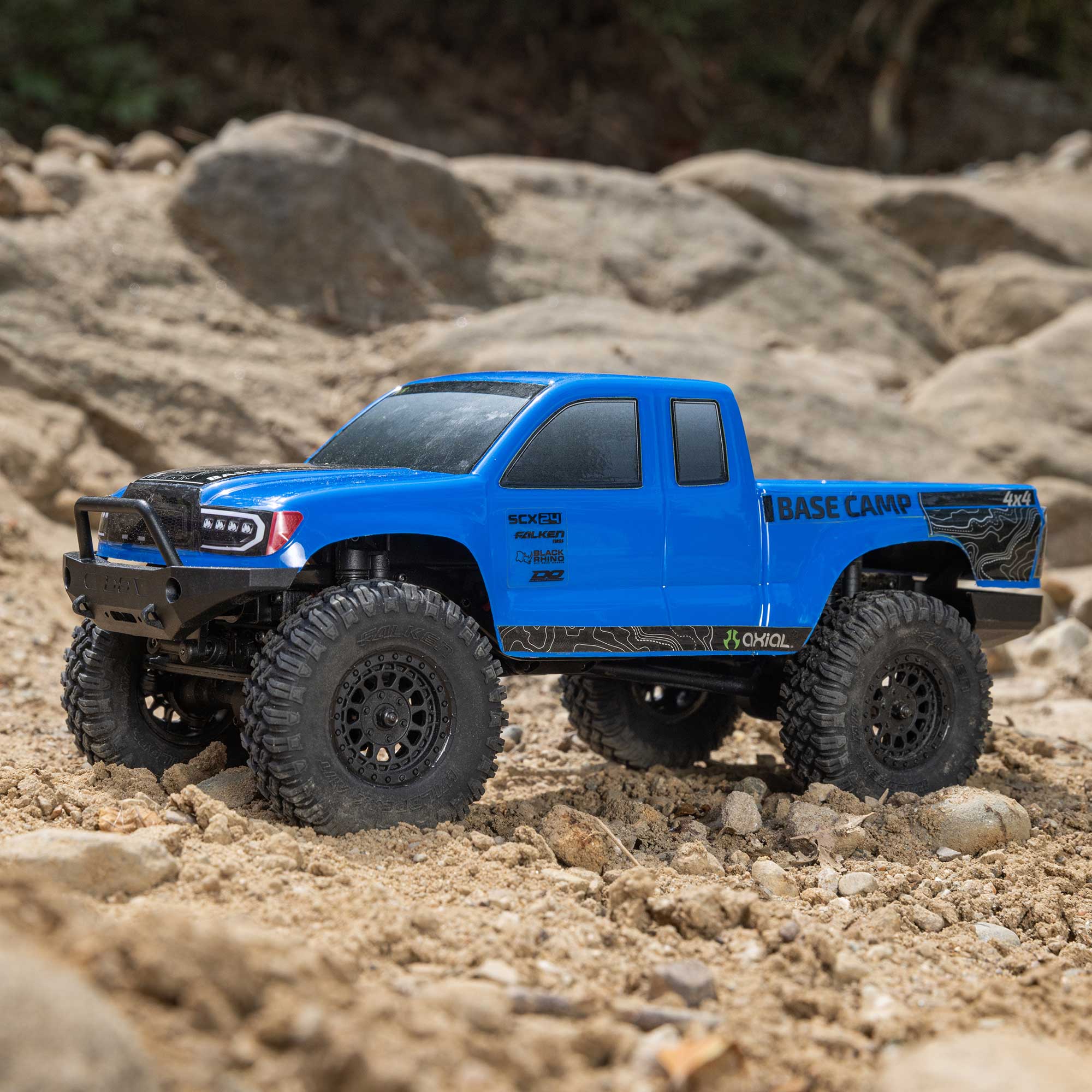 1/24 SCX24 Base Camp 4X4 RTR Brushed Rock Crawler (Battery & Charger Included), White