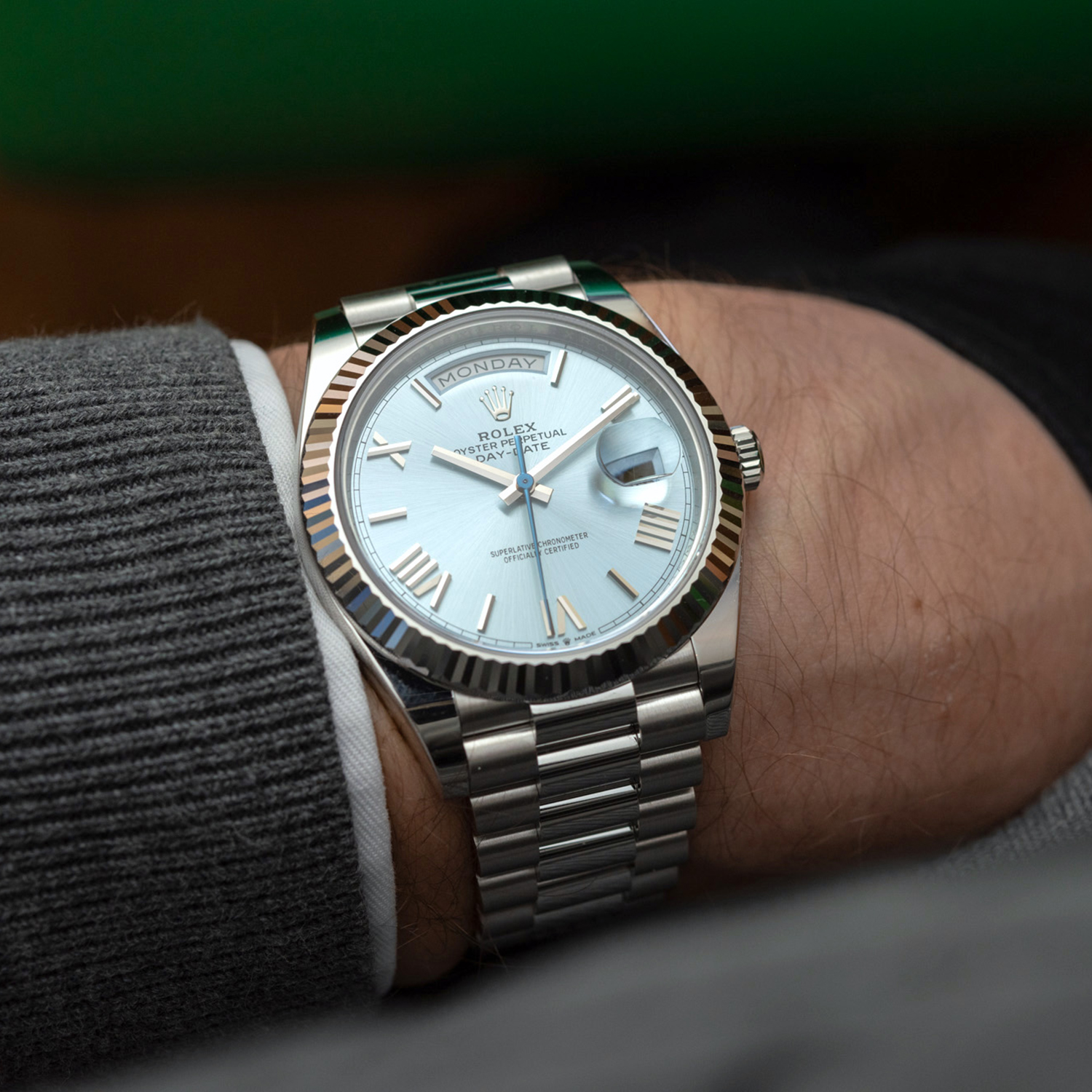 2025 NEW Rolex Land-Dweller 40 Oyster, 40 mm, Oystersteel and white gold M127334-0001