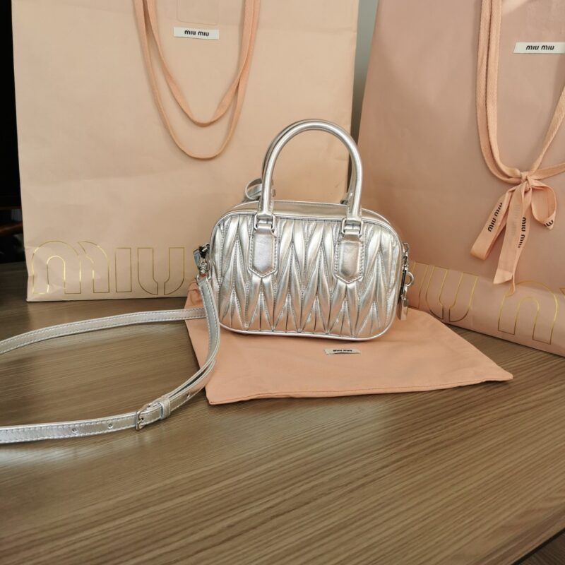 Replica Miu Miu Arcadie Small Silver