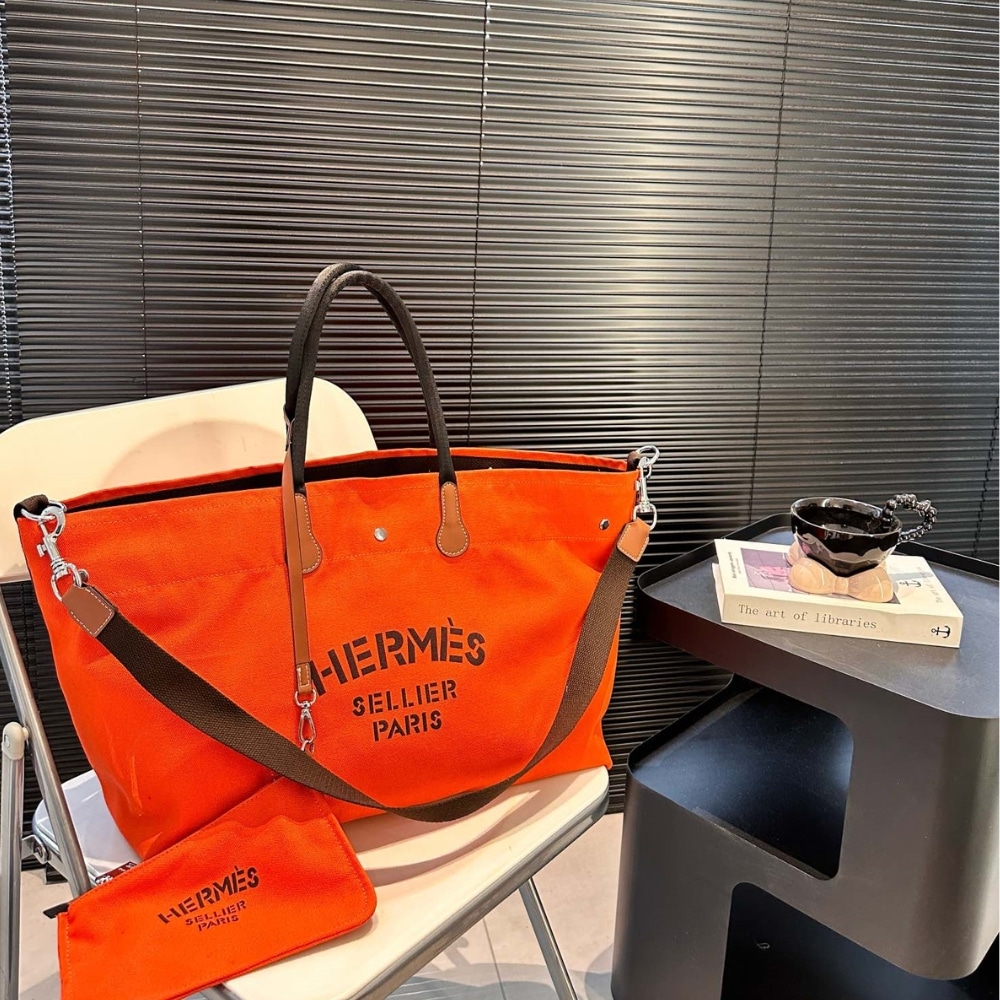 Hermes Fourre Tout Du Cavalier Bag Orrange 42Cm