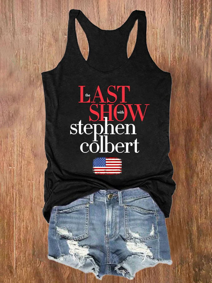 Retro Last Show Print Tank Top