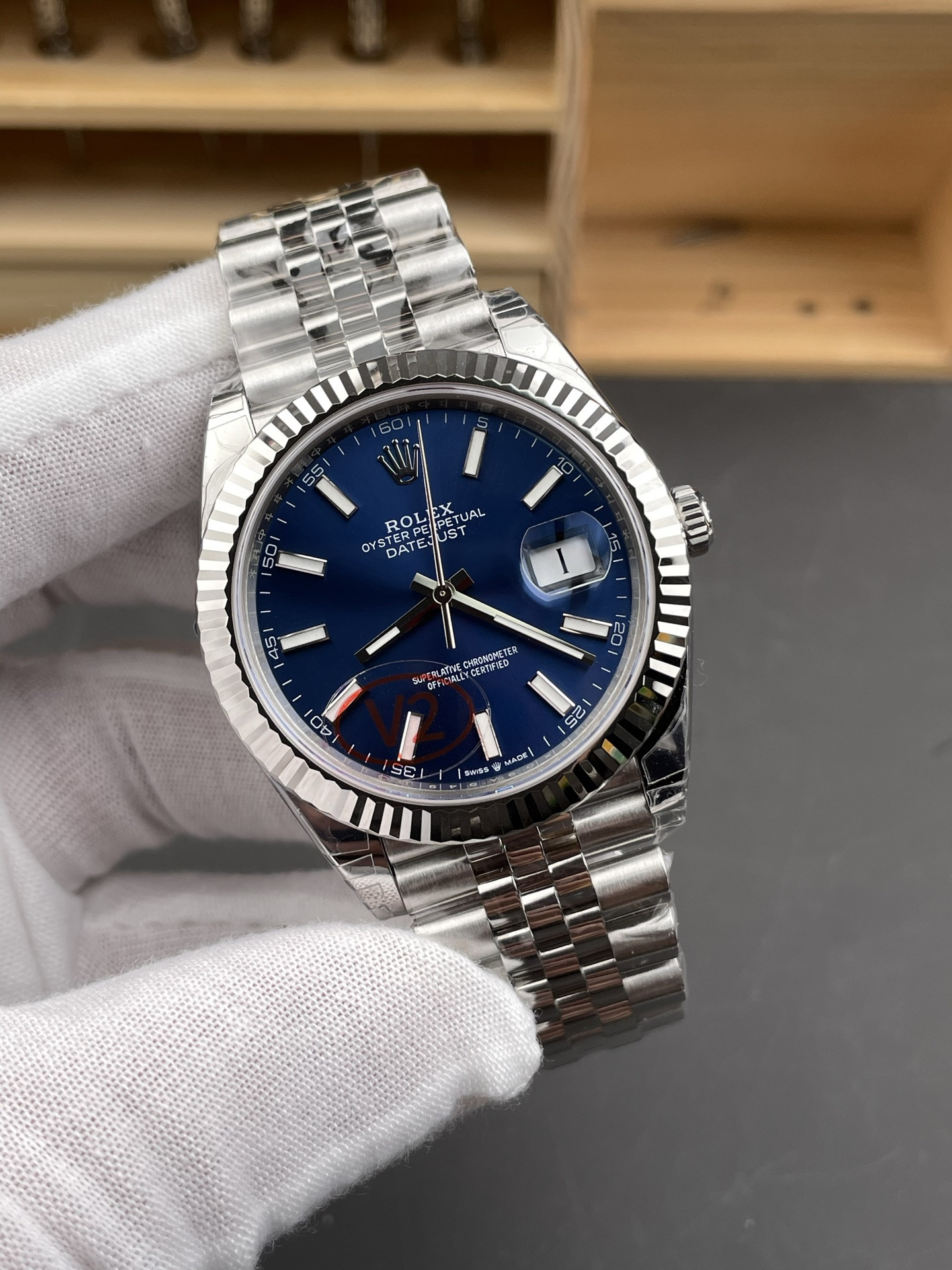 Blue Stick Dial Datejust V2 Version