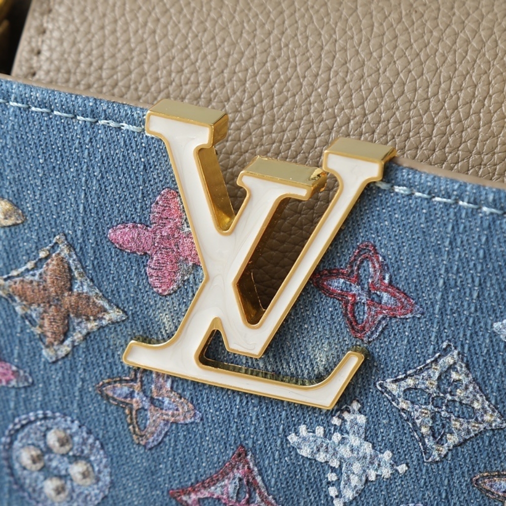 Louis Vuitton Capucines Mini Denim Blue 21Cm M12947