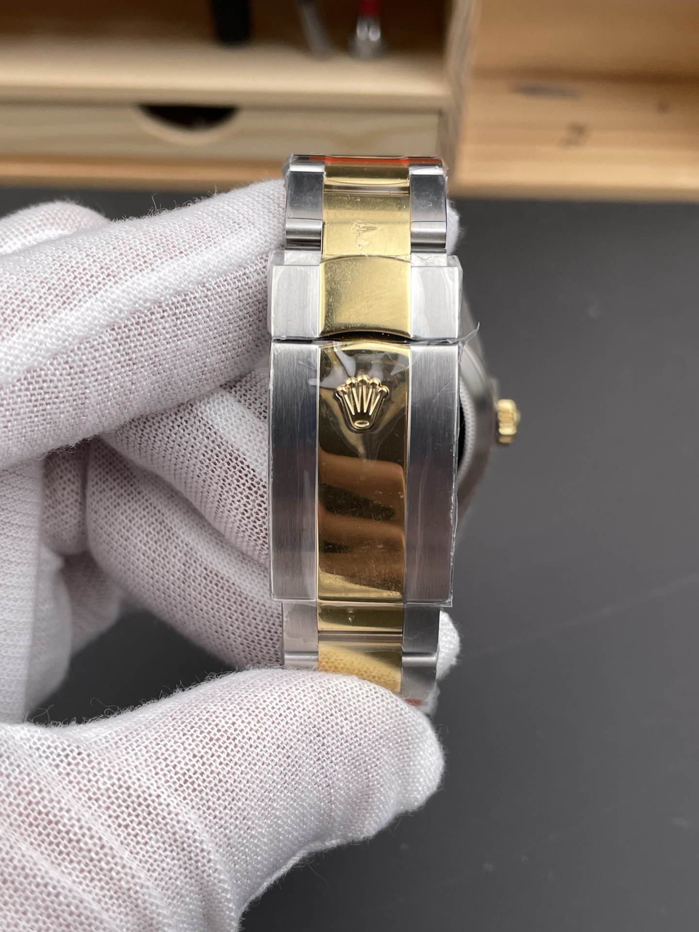 Two-Tone Sky-Dweller Black Dial