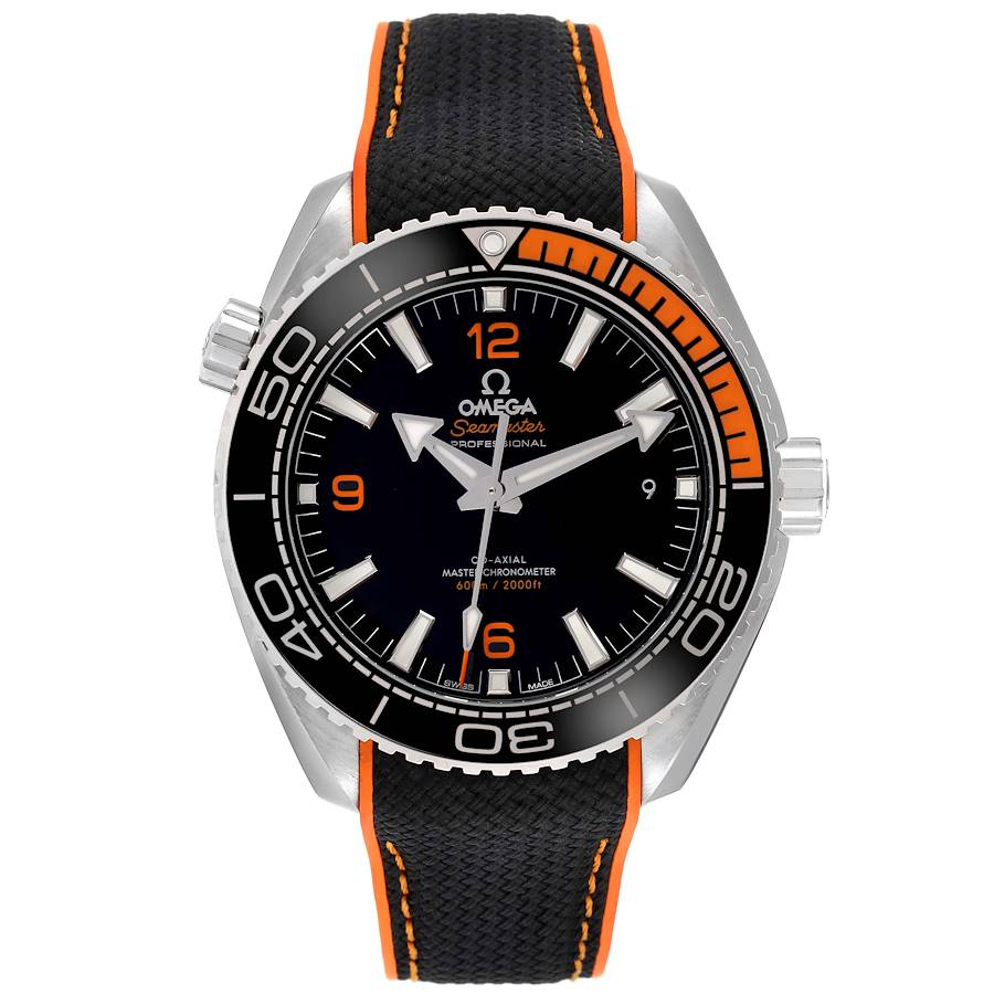 Omega Planet Ocean Black Orange Bezel Watch 215.32.44.21.01.001