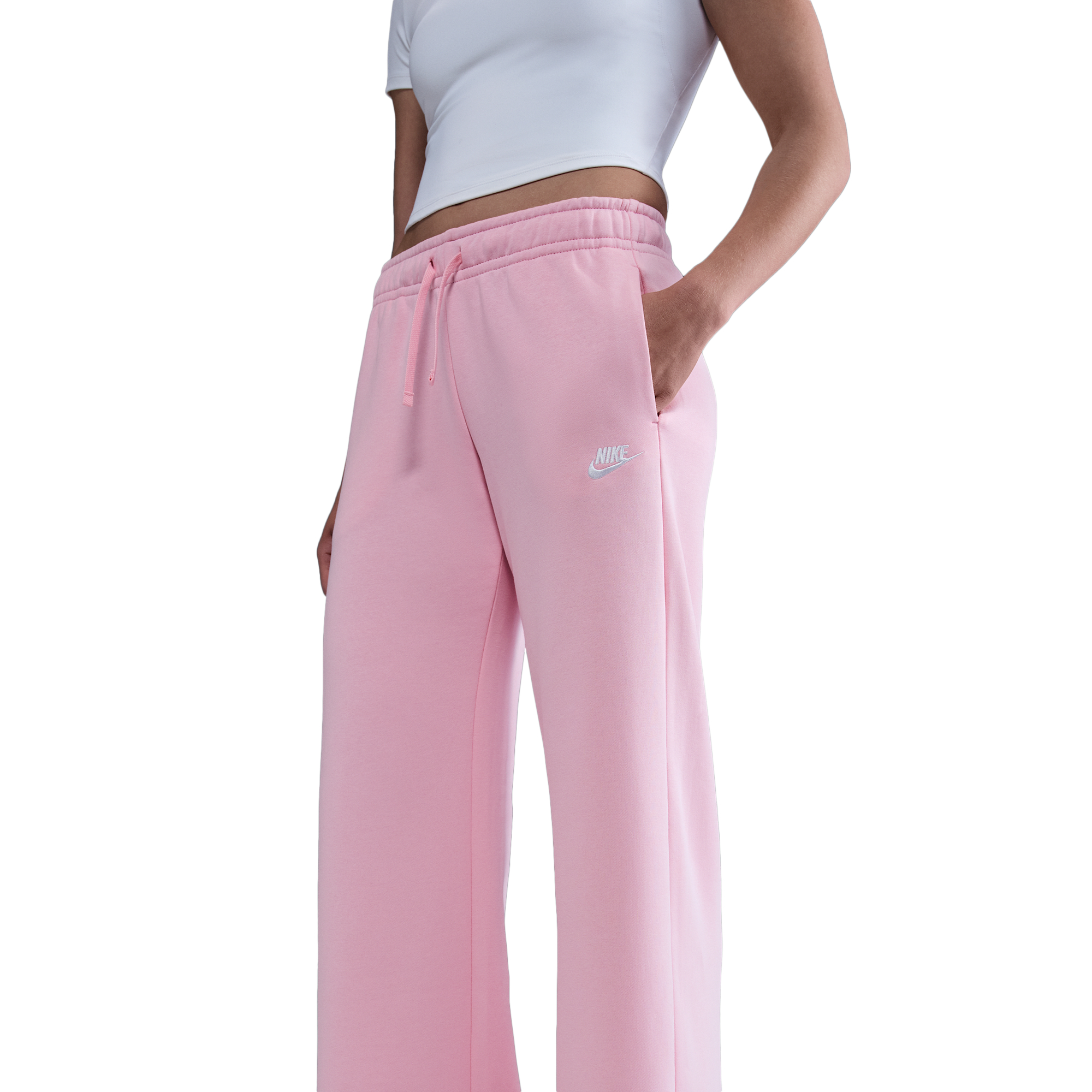 Nike NSW Club Fleece Mid Rise Pants Wide