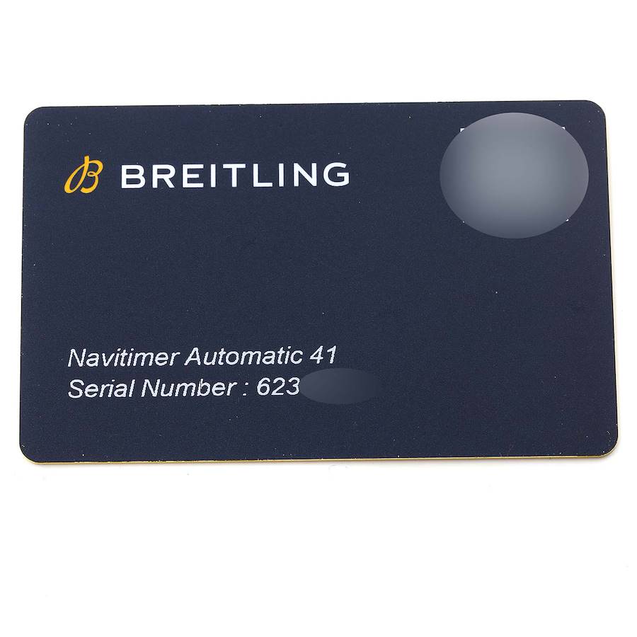 Breitling Navitimer 1 Black Dial 41mm Steel Mens Watch A17326