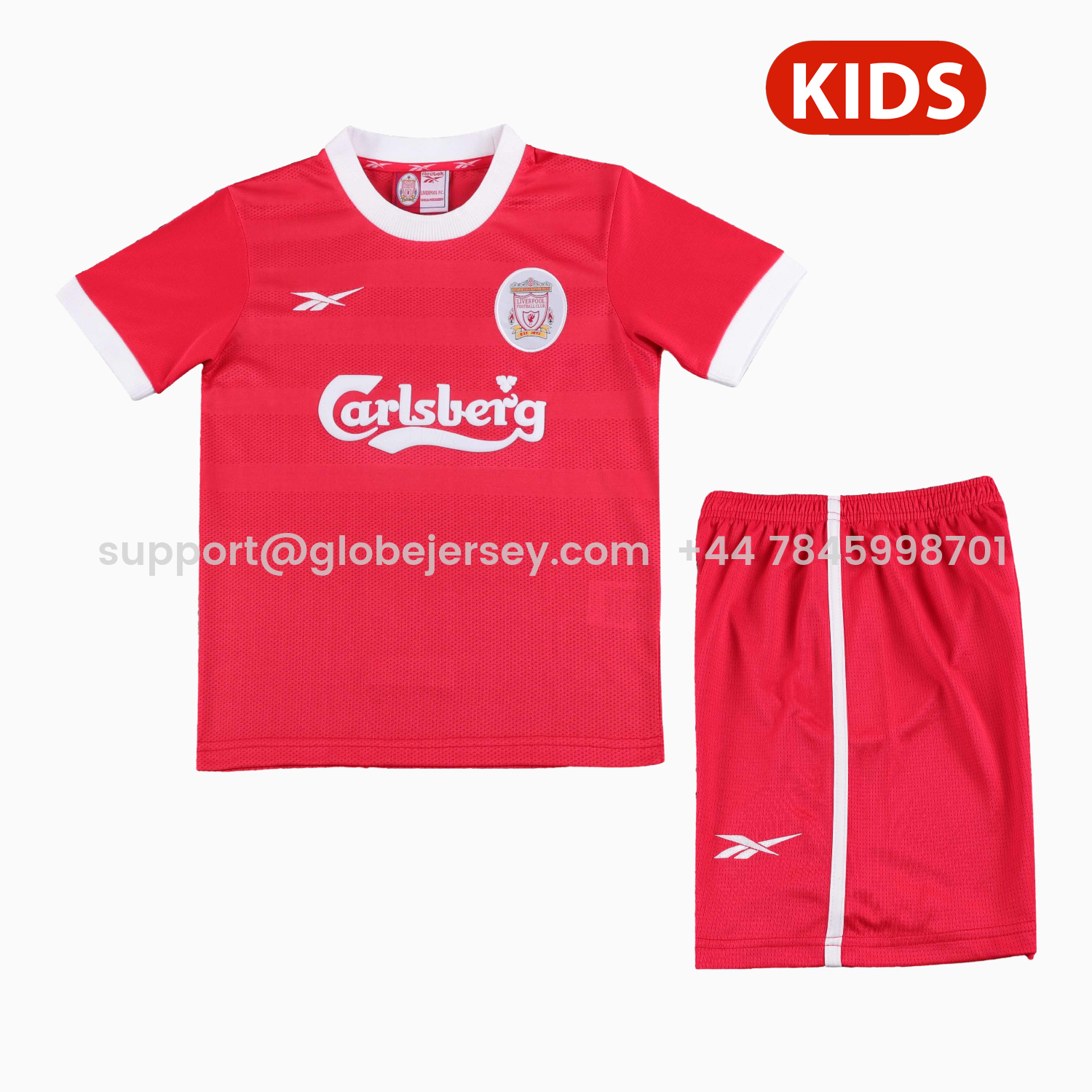 Retro Liver.pool 1997-98 Home Kids Kit