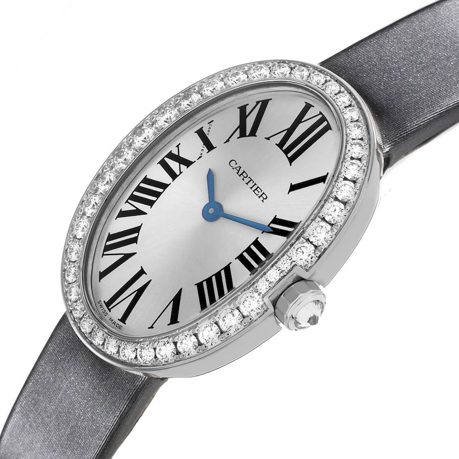 Cartier Baignoire Small White Gold Diamond Ladies Watch WB520008
