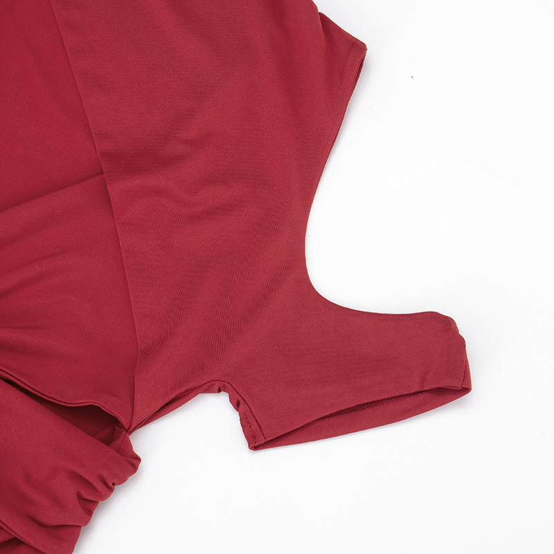 Women Hollow-Out One-Sleeve Sexy Dress