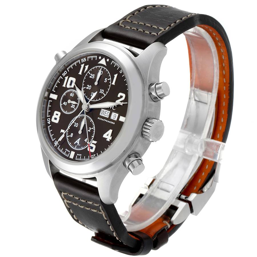IWC Spitfire Pilot Saint Exupery Rattrapante Mens Watch IW371808