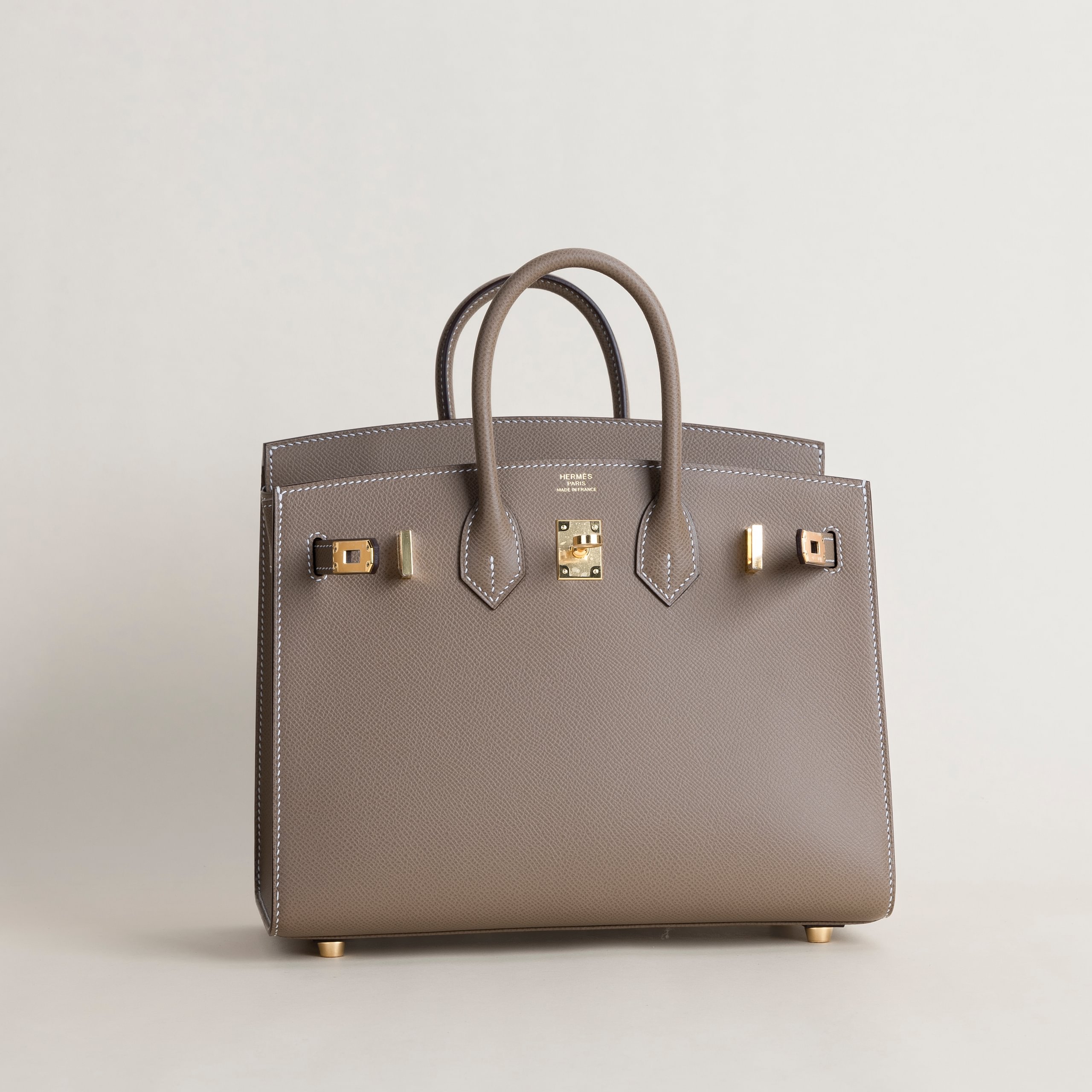 Birkin 25 epsom sellier etoupe GHW