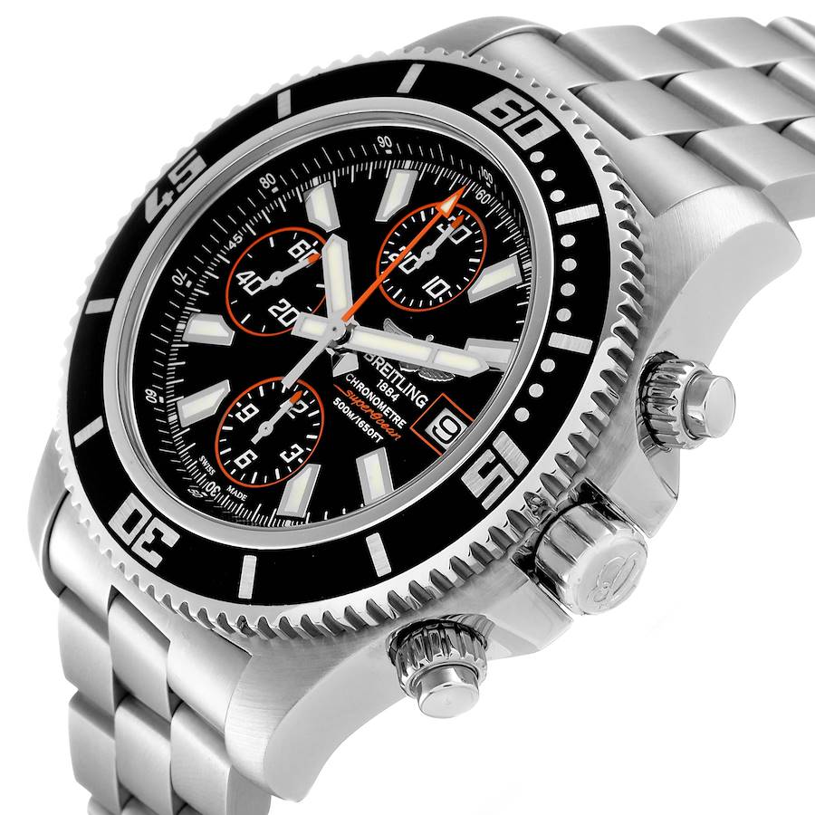 Breitling SuperOcean Chronograph II Orange Abyss Dial Watch A13341