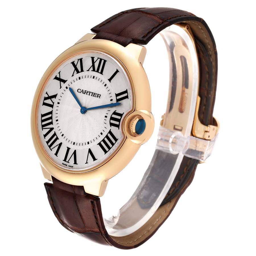 Cartier Ballon Bleu Rose Gold Mens Watch W690054
