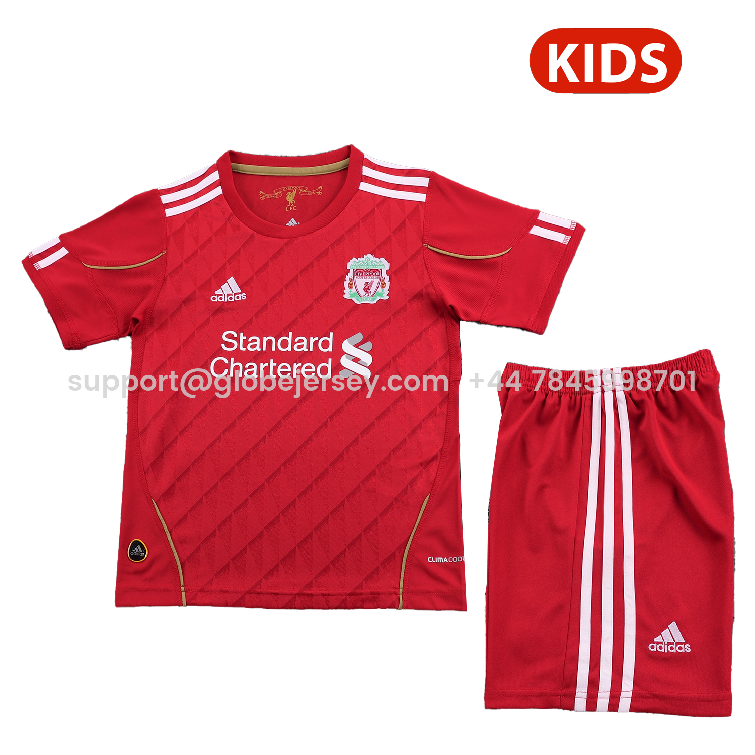 Retro Liver.pool 2010-11 Home Kids Kit