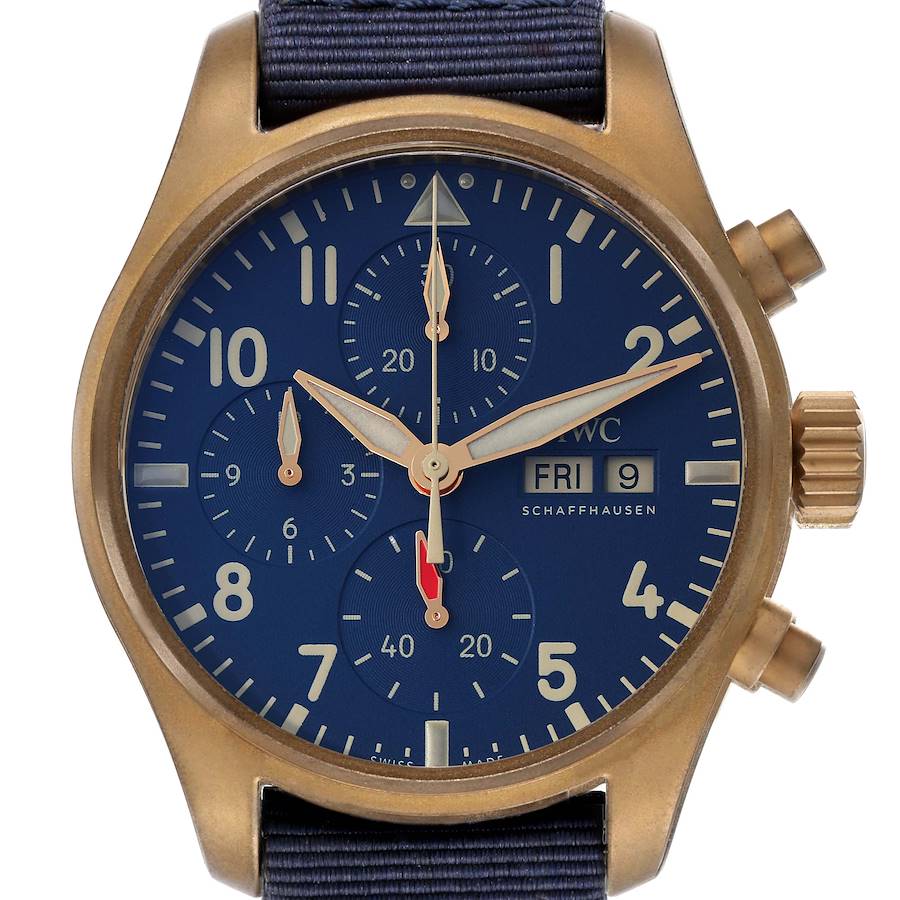 IWC Pilot Chronograph Blue Dial Mens Watch IW388109