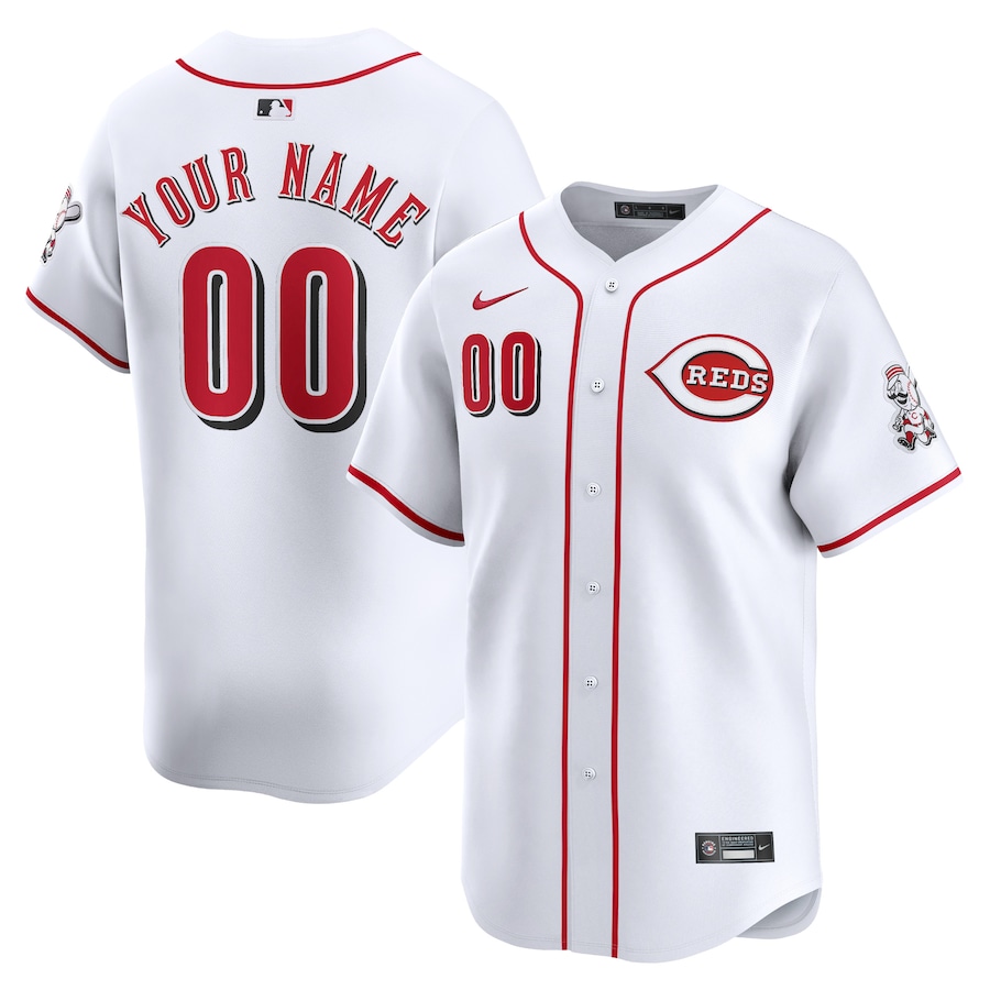 Cincinnati Reds Youth Home Limited Custom Jersey White