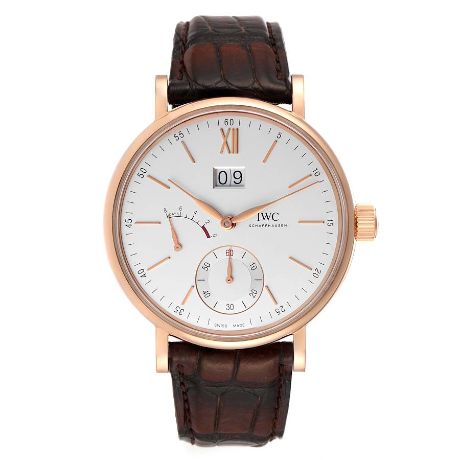 IWC Portofino 8 Days Power Reserve Rose Gold Mens Watch IW516102
