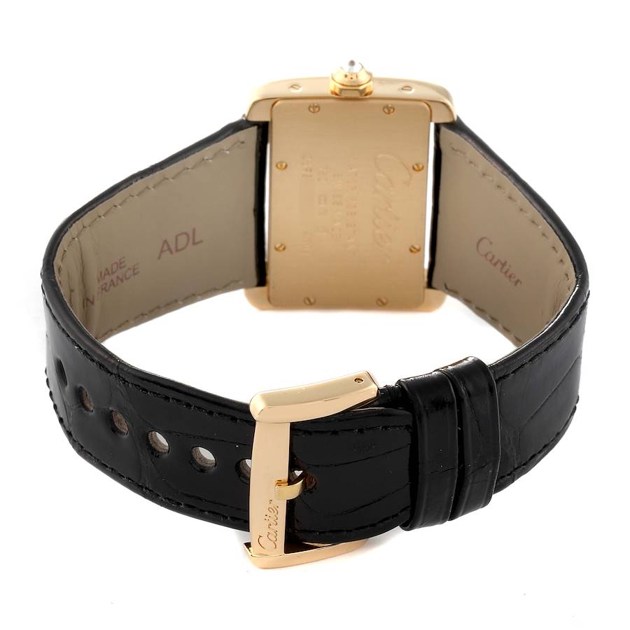 Cartier Tank Divan Yellow Gold Diamond Ladies Watch WA301036