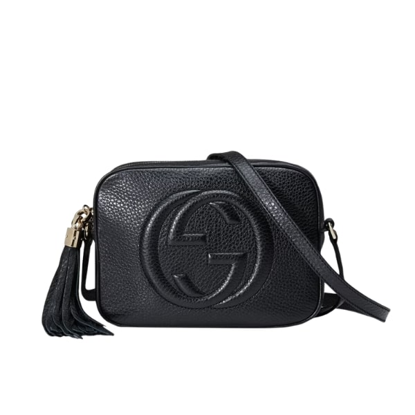 Gucci Soho Small Leather Disco Bag Black 308364 A7M0G 1000