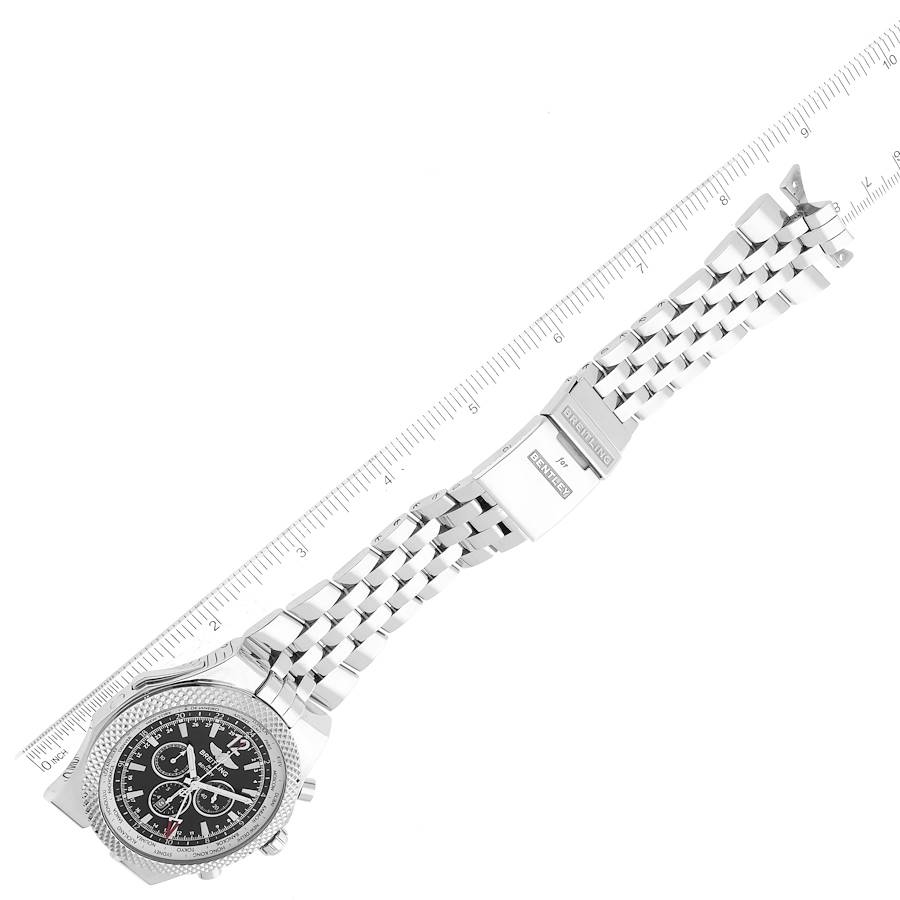Breitling Bentley GMT Black Dial Steel Mens Watch A47362