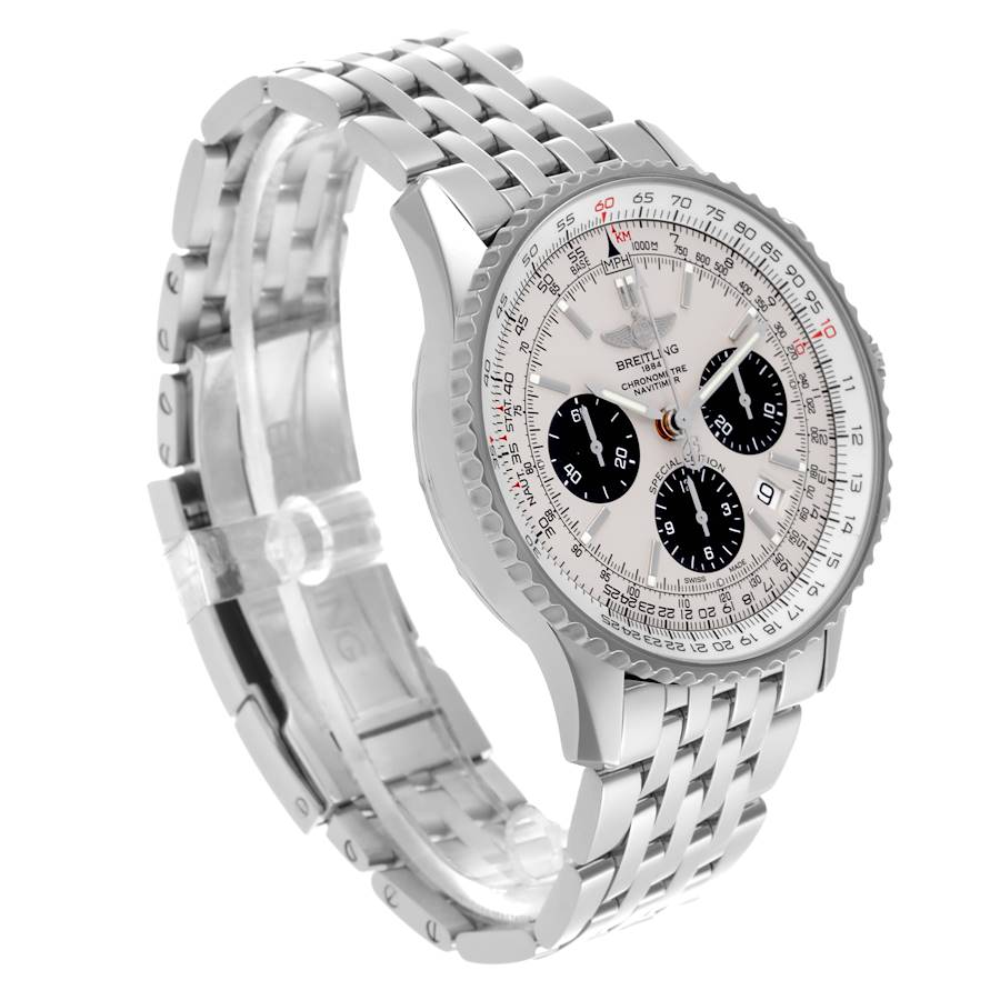 Breitling Navitimer 01 Panda Dial Steel Mens Watch AB0120