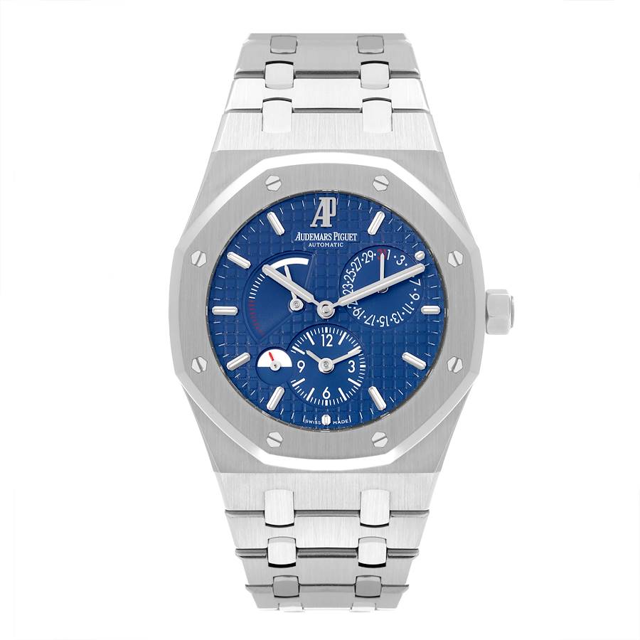 Audemars Piguet Royal Oak Dual Time Power Reserve Mens Watch 26120ST