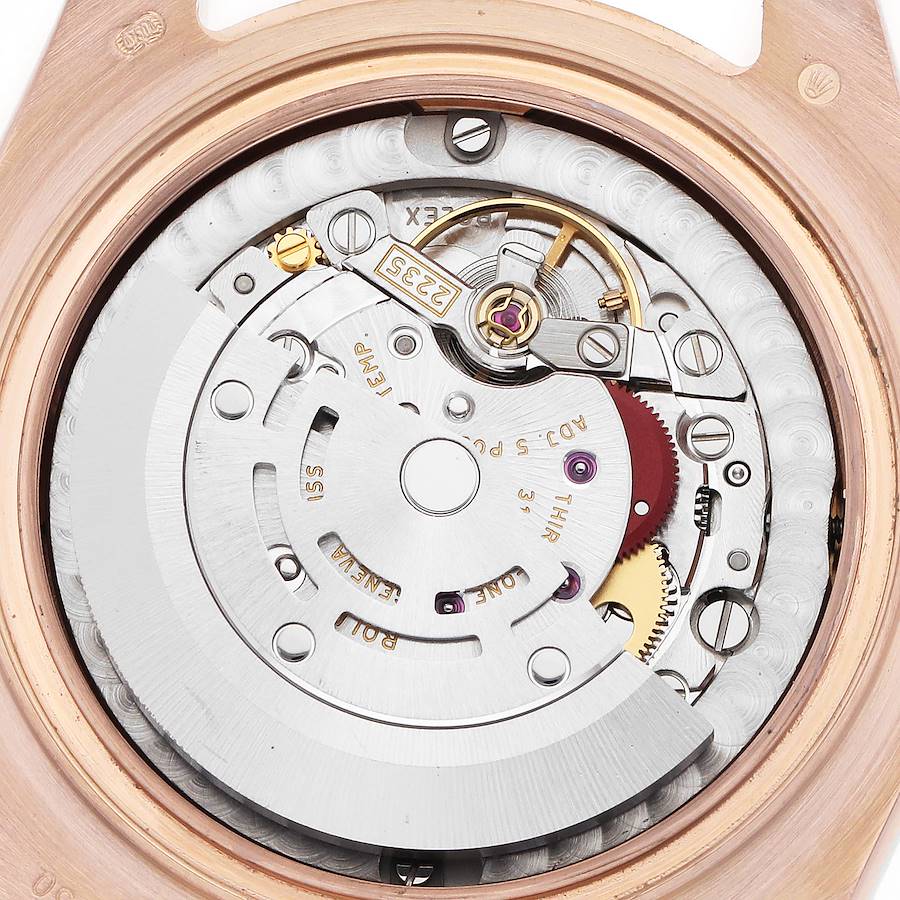 Rolex Pearlmaster Mother Of Pearl Dial Everose Diamond Ladies Watch 81315