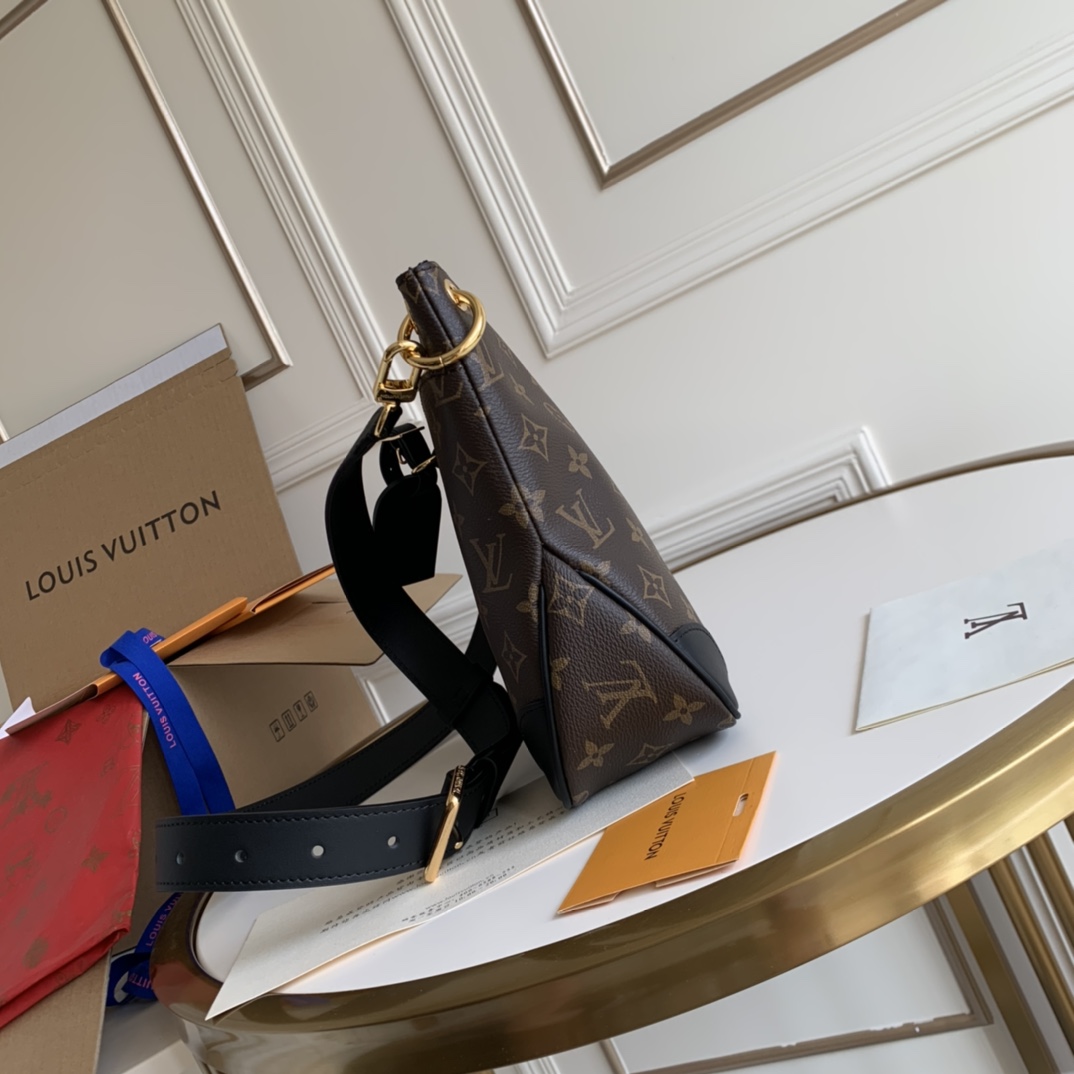 Louis Vuitton Odéon PM Monogram Canvas Black 28Cm M45353