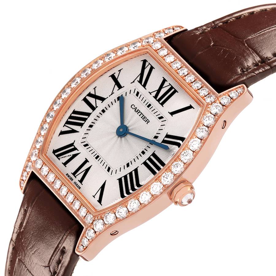 Cartier Tortue Medium Rose Gold Diamond Ladies Watch WJTO0009